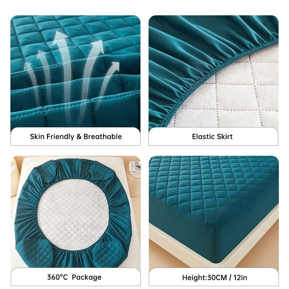 SleepGuard – funda de colchón de malla de aire 3D impermeable y transpirable – tamaño Queen