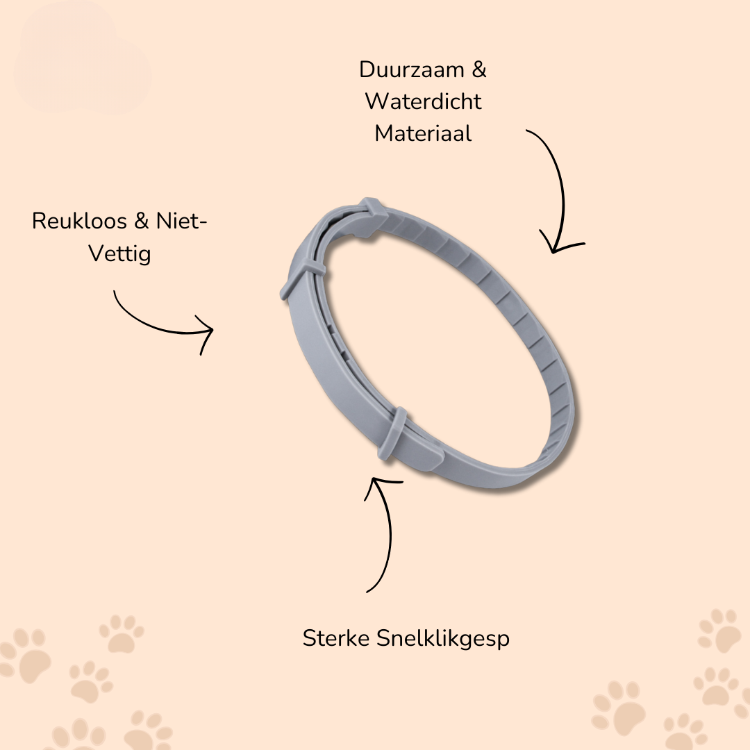 Tekenhalsband voor Hond & Kat – VitaPaw | Verstelbaar & Waterdicht zonder Chemie