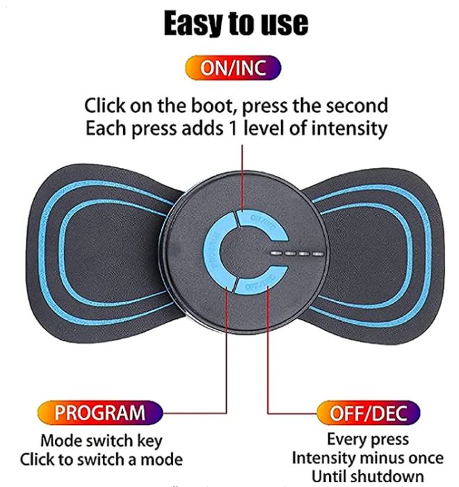 FlexPulse – Portable Neck and Leg Massager with 6 Modes – EMS Therapy