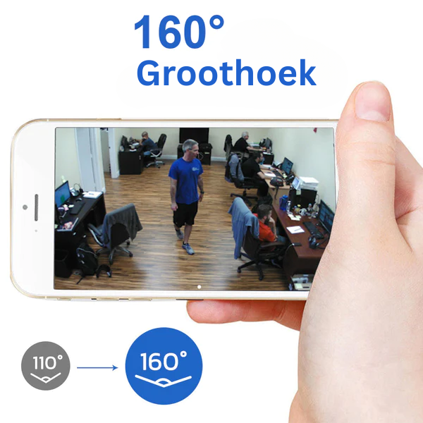 Minieye – Full HD WiFi Beveiligingscamera met Nachtzicht & Bewegingsdetectie