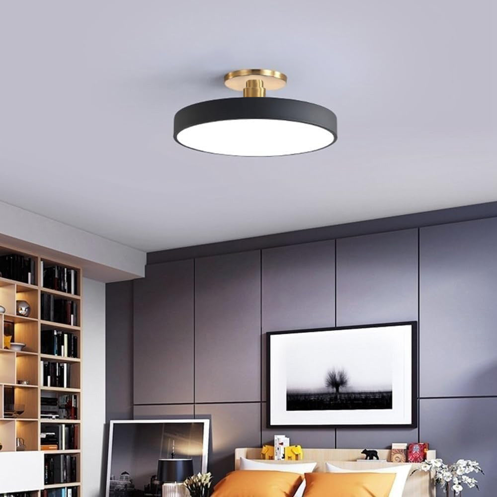 Acrion – Round LED ceiling lamp – Semi flush modern design