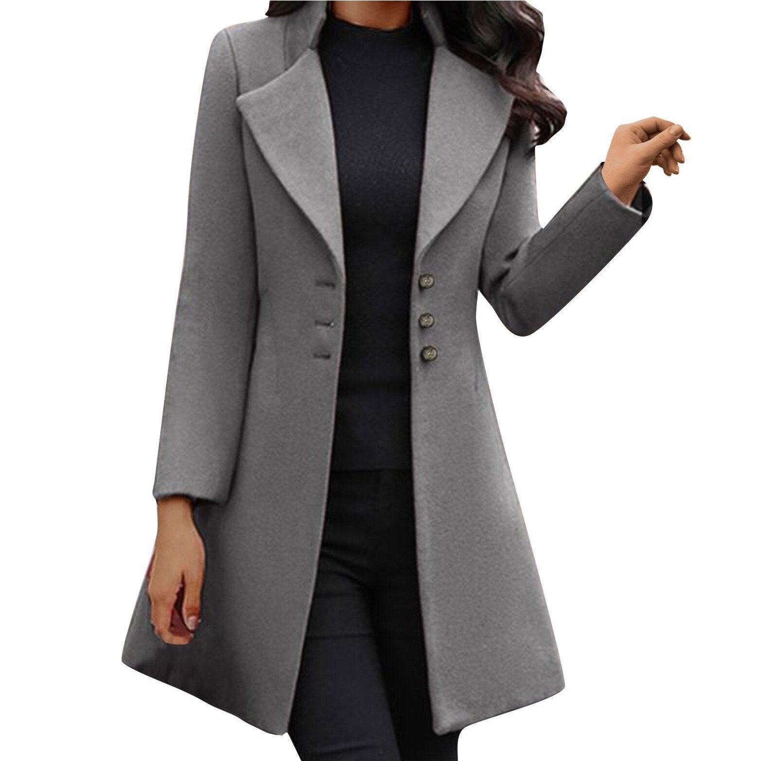 Melzano Vinci | Wool coat with long sleeves