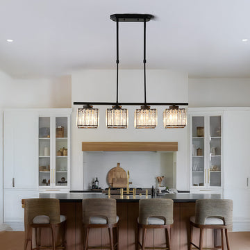 Artesso – Moderne Art Deco glazen hanglamp – Keukeneiland kroonluchter