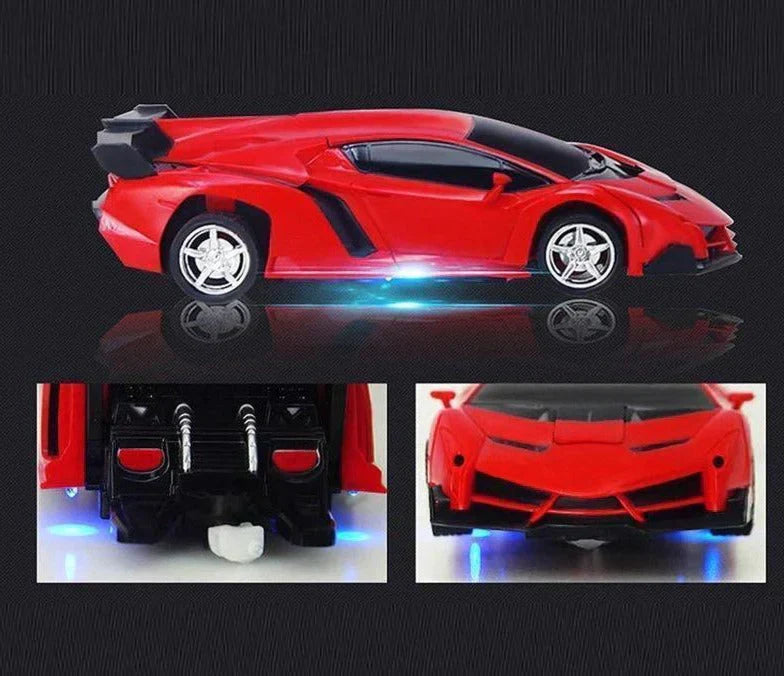 Transformador RC Auto – Coche y Robot 2 en 1 a Control Remoto con Efectos de Luz y Sonido