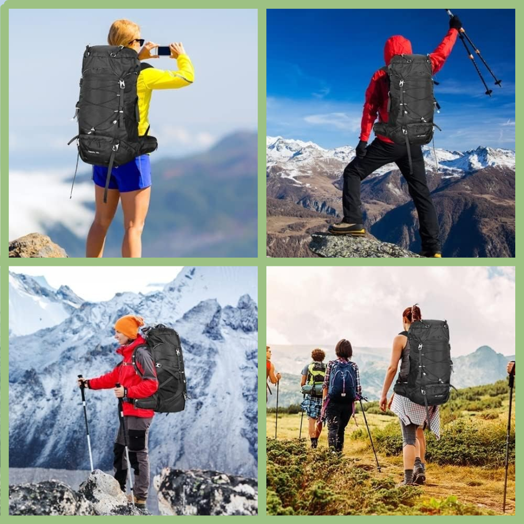 50L Trekking Backpack – Durable Outdoor Backpack with Rain Cover