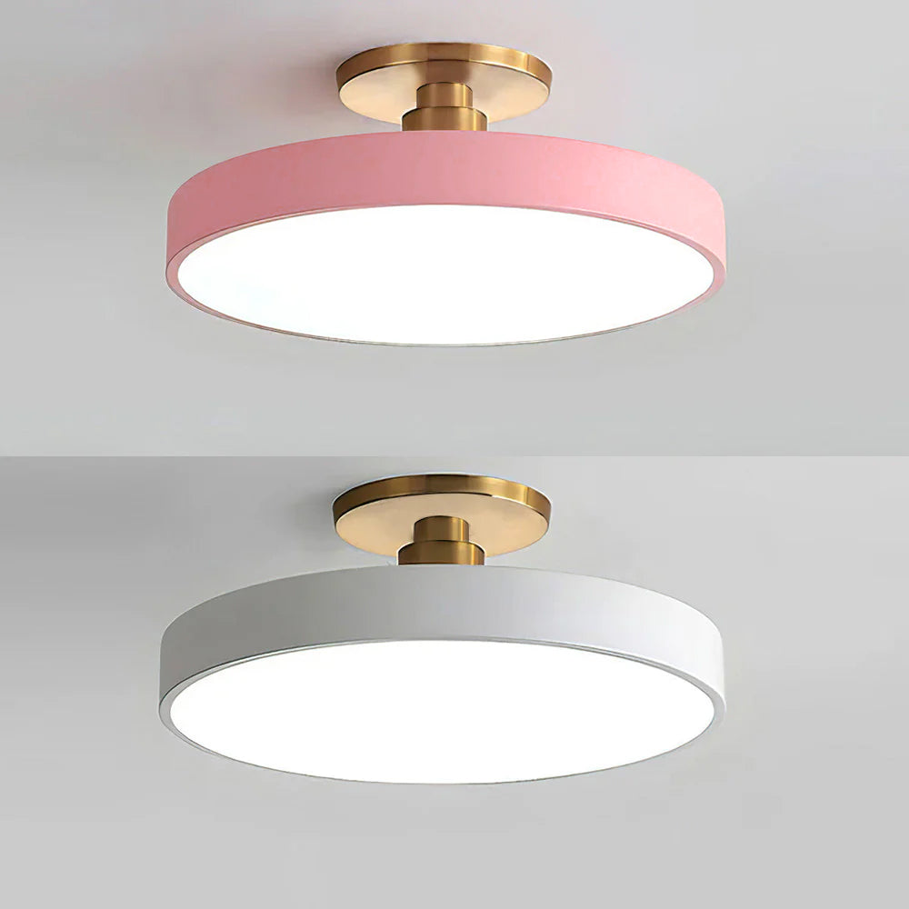 Acrion – Round LED ceiling lamp – Semi flush modern design