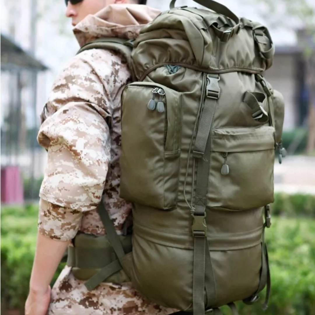Outdoor Backpack 70L – Waterbestendige Rugzak voor Trekking & Reizen