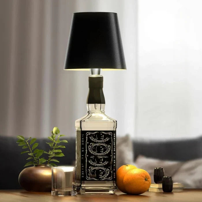 GlowBottle – Portable LED bottle lamp with touch control and dimming function