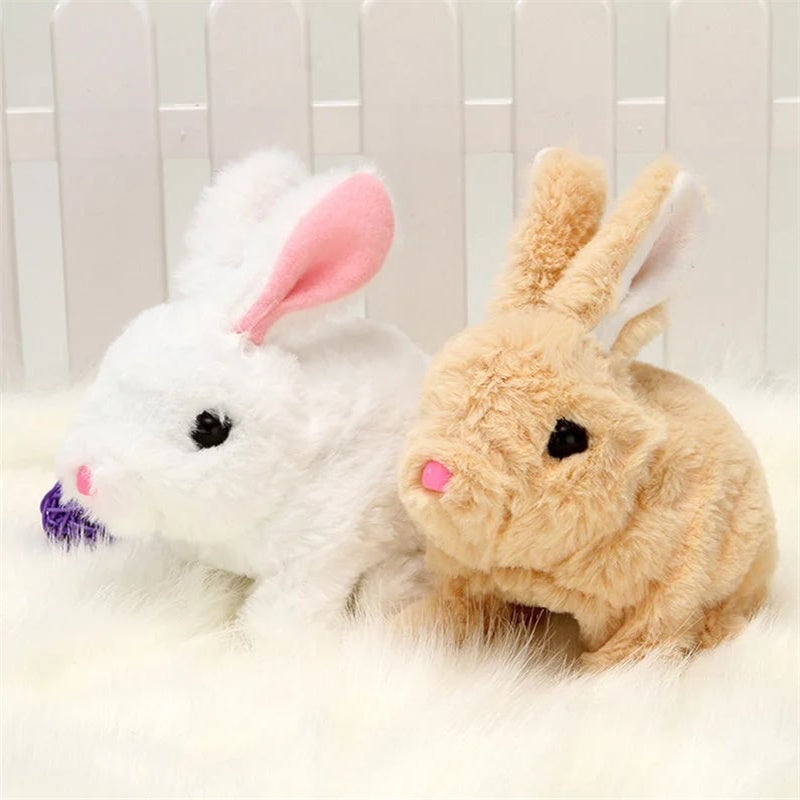 Interactive Plush Hare – Electronic Toy with Motion & Sound Response