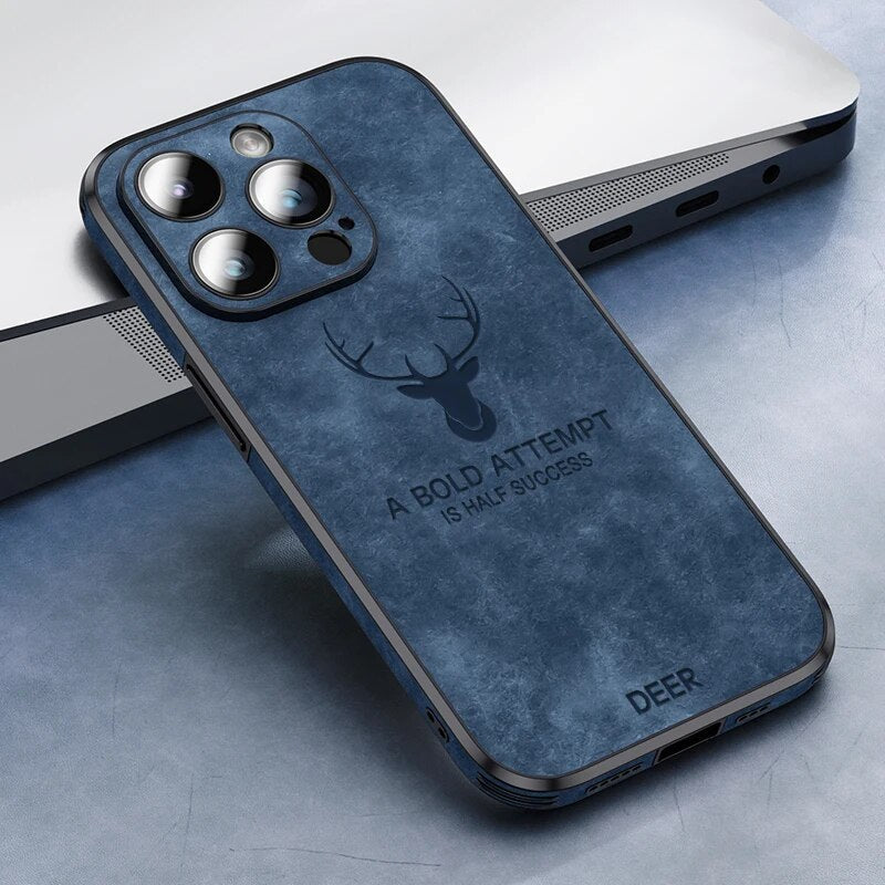 Deer – iPhone-hoes echt leer & schokbestendig – stijlvol en slank design