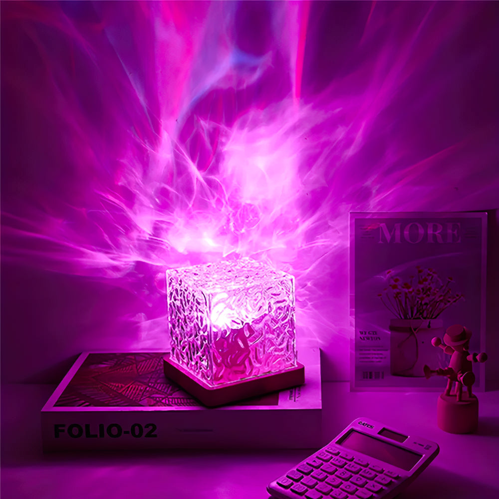 Melzano Dynamic LED Water Ripple Table Lamp 16 Colors