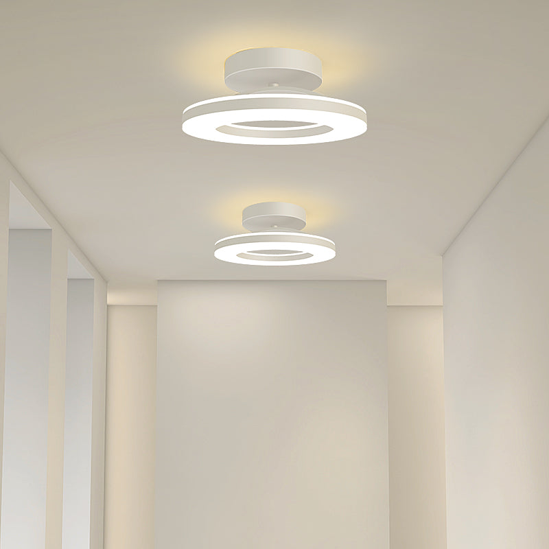 Aurion – Moderne LED plafondlamp – Gouden ijzeren design voor hal