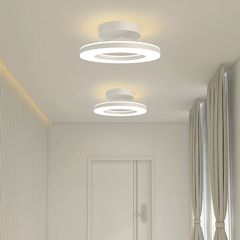 Aurion – Moderne LED plafondlamp – Gouden ijzeren design voor hal
