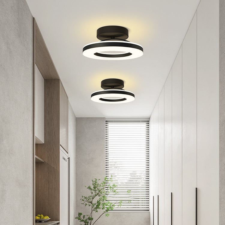 Aurion – Moderne LED plafondlamp – Gouden ijzeren design voor hal