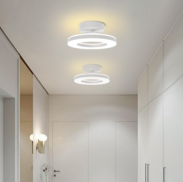 Aurion – Moderne LED plafondlamp – Gouden ijzeren design voor hal