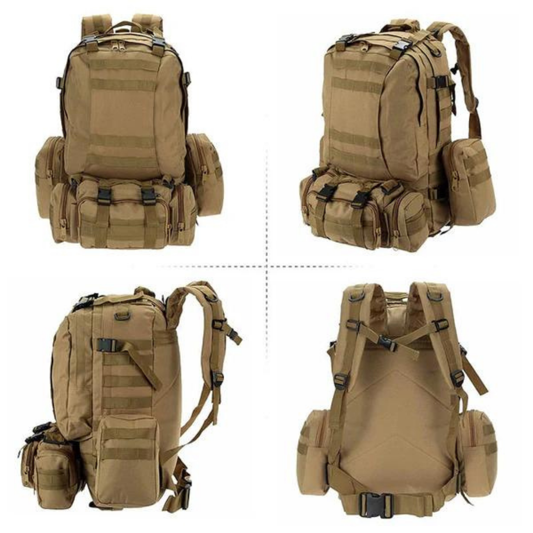 50L Army Rugzak – Aanpasbaar, Waterbestendig & Duurzaam