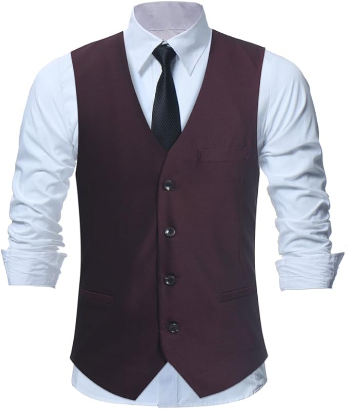 Melzano Zeldony – Traditionele Satijnen Vest met Stropdas en Pochet