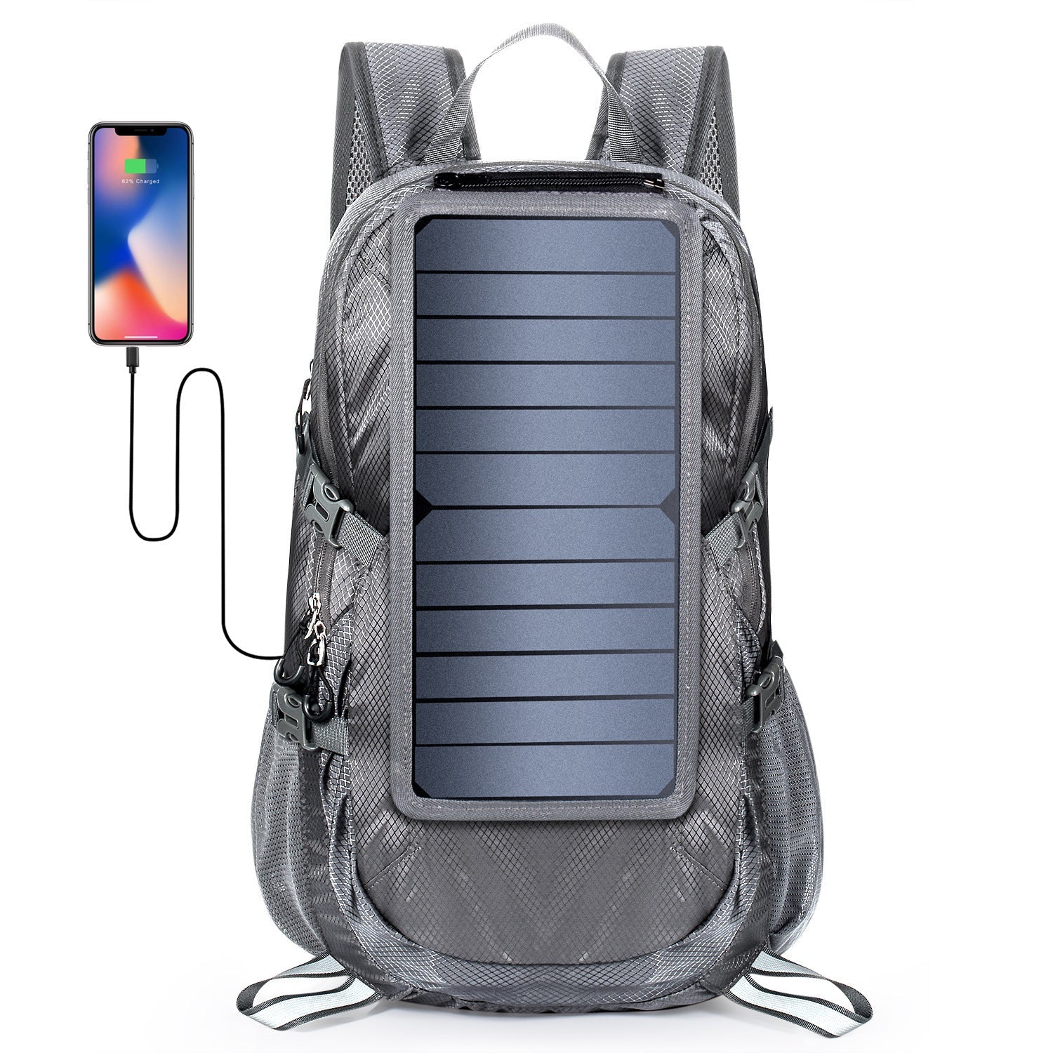 Zonne-energie Rugzak – 30L Lichtgewicht & Waterbestendig met USB