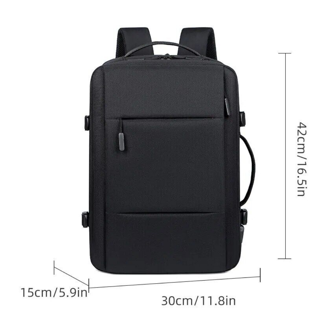 Waterproof Travel Bag – USB Backpack with Laptop Compartment & Extra Space