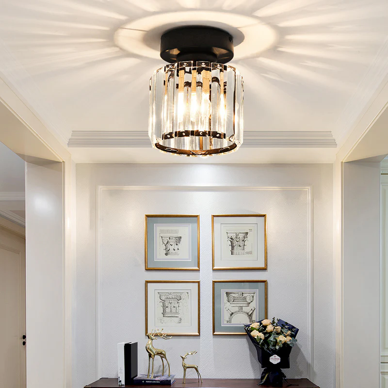 Bravura – Moderne flush plafondlamp – 1-lichts zwart design