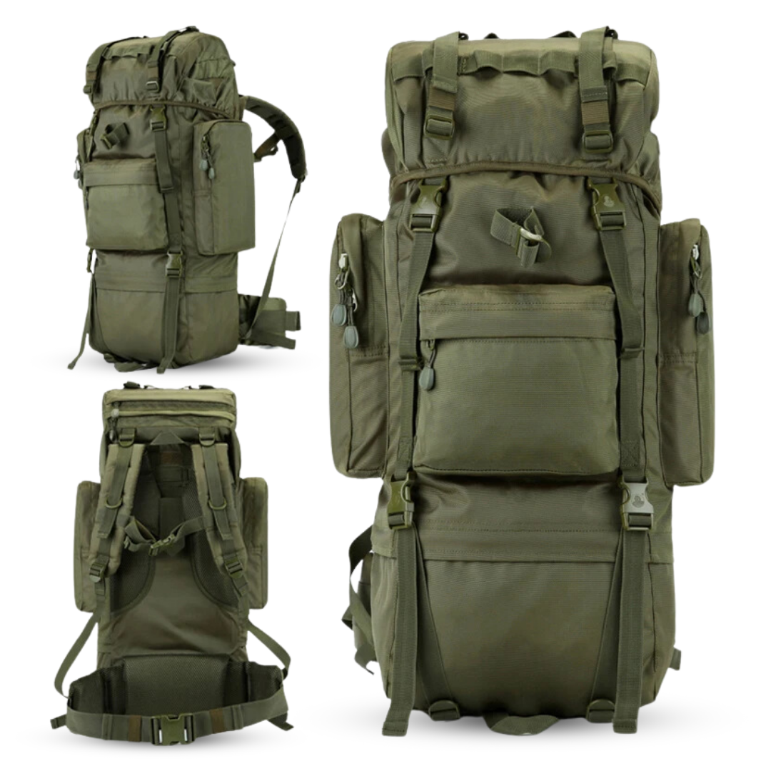 Outdoor Backpack 70L – Waterbestendige Rugzak voor Trekking & Reizen