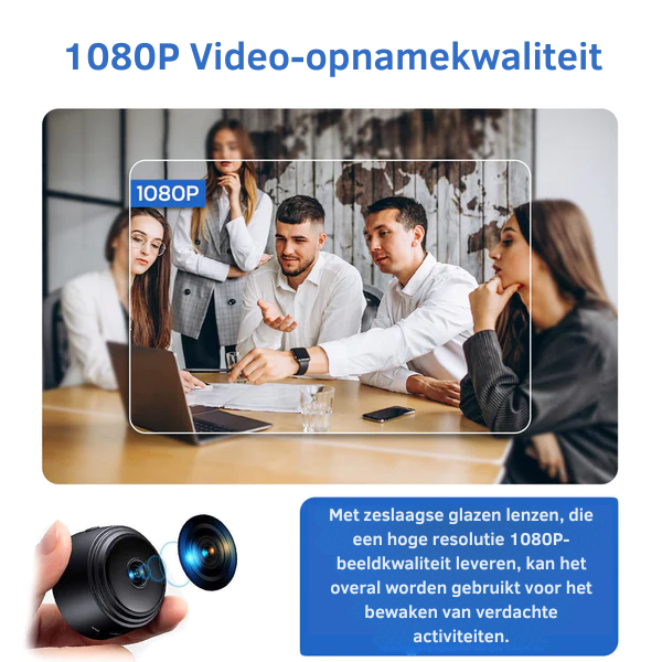 Minieye – Full HD WiFi Beveiligingscamera met Nachtzicht & Bewegingsdetectie