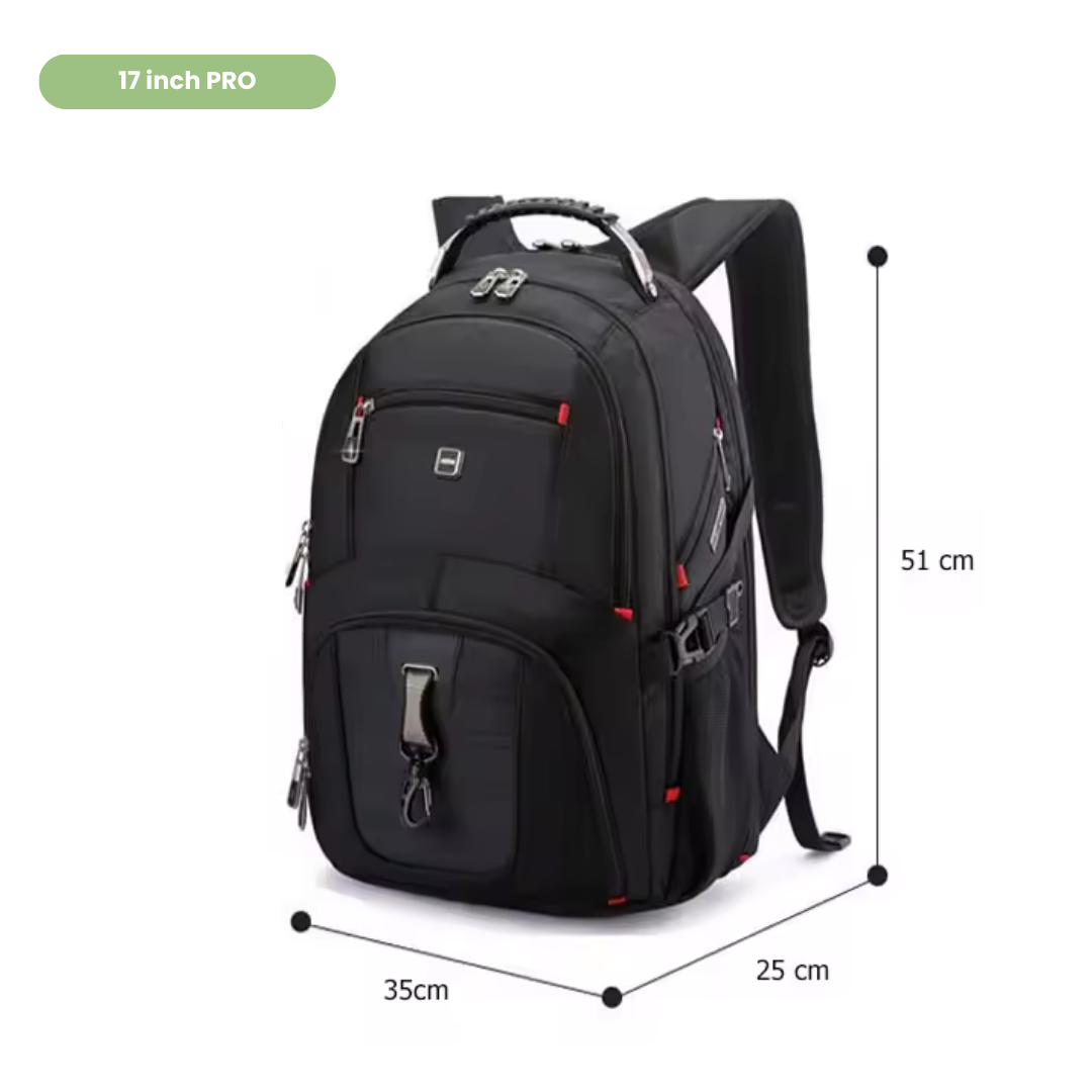 Multifunctionele Laptop Rugzak – 17 Inch – Waterbestendig & USB