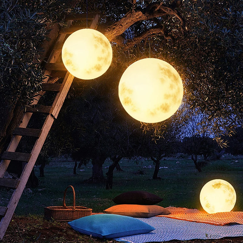 Melzano MoonlitOasis | Garden lamp in the shape of the moon