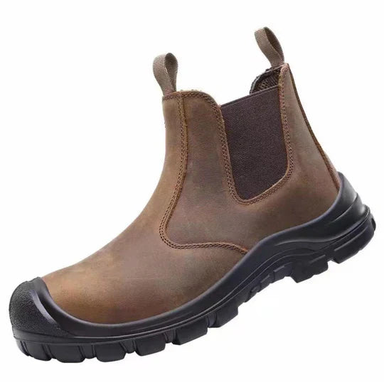 FlexGuard – Orthopedische Veiligheidslaarzen PU Zool & Leer – Voor Werk