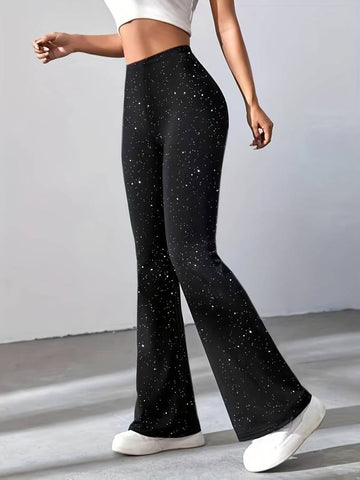 Tasha Pants | Glitter Flared Pants for Glamorous Evening Looks