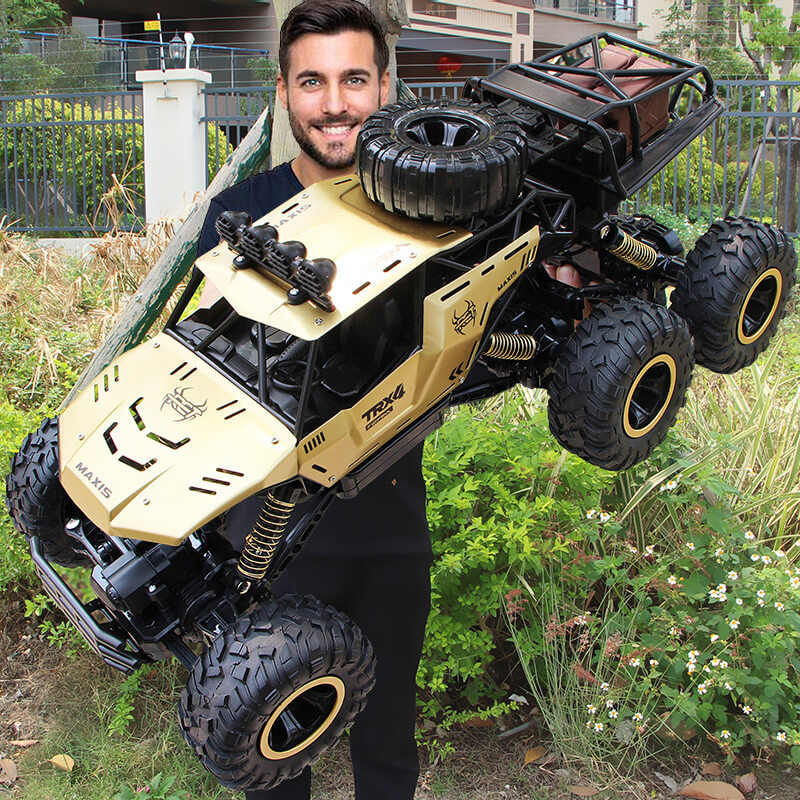 TerraX – RC-monstertruck 6WD met LED & 52 km/u – voor offroadfans