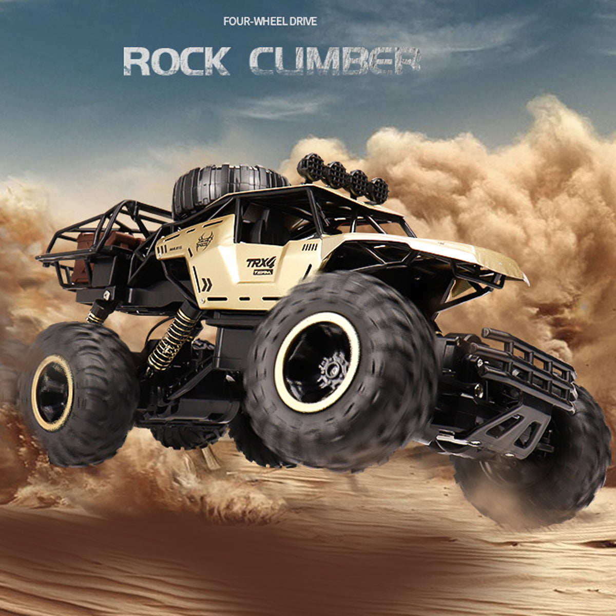 TerraX – RC-monstertruck 6WD met LED & 52 km/u – voor offroadfans