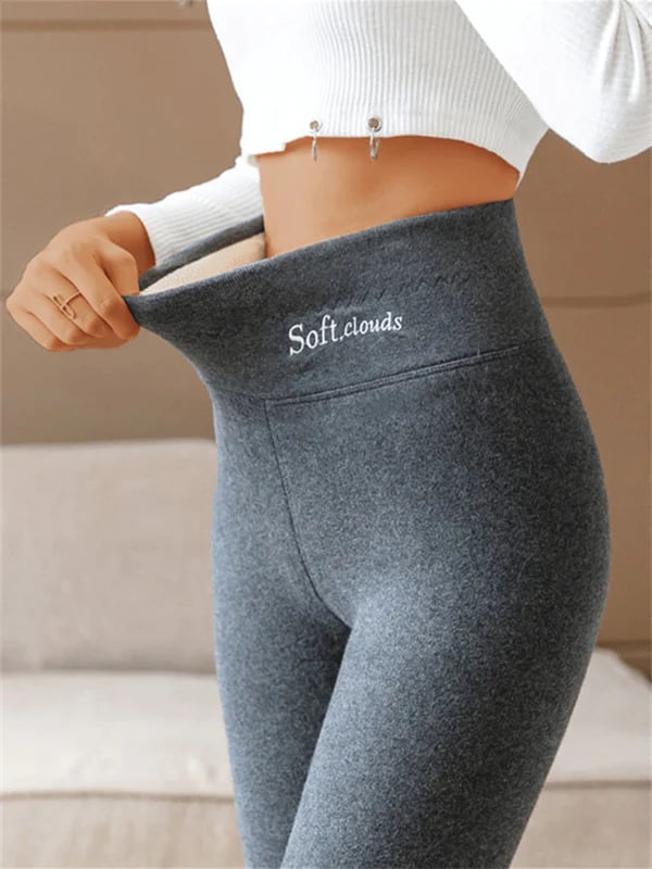 Melzano – Dames winterbroek fleece | Warme legging met shaping effect