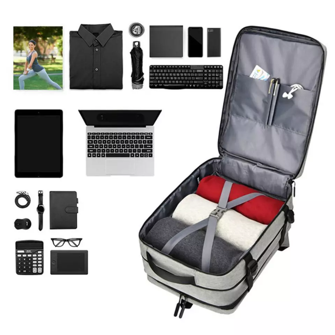 Waterproof Travel Bag – USB Backpack with Laptop Compartment & Extra Space