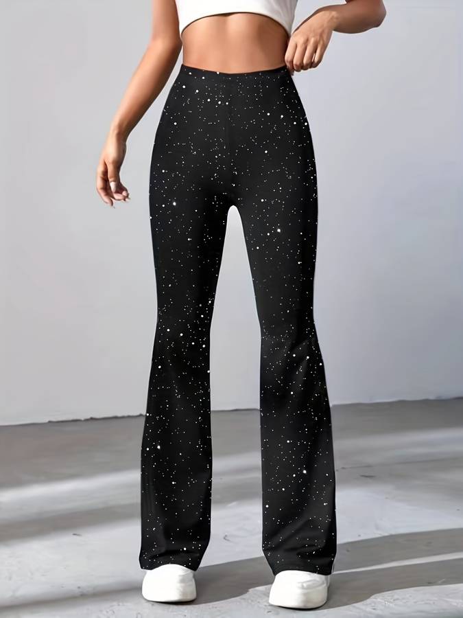 Tasha Pants | Glitter Flared Pants for Glamorous Evening Looks