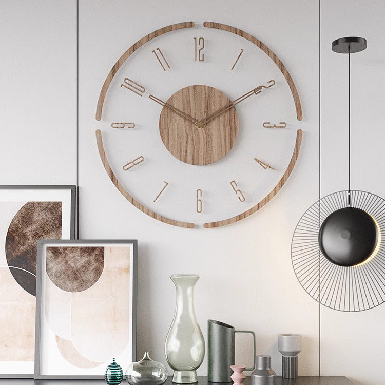 Tivora – Scandinavian Wooden Wall Clock with Silent Movement