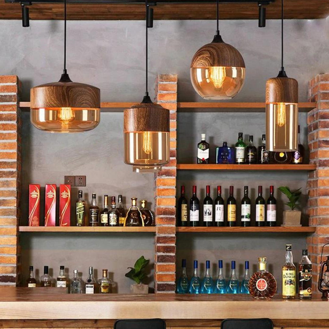 NordLuna Plafondlamp – Stijlvolle Scandinavische Houten Deckenleuchte voor Warme en Moderne Interieurs
