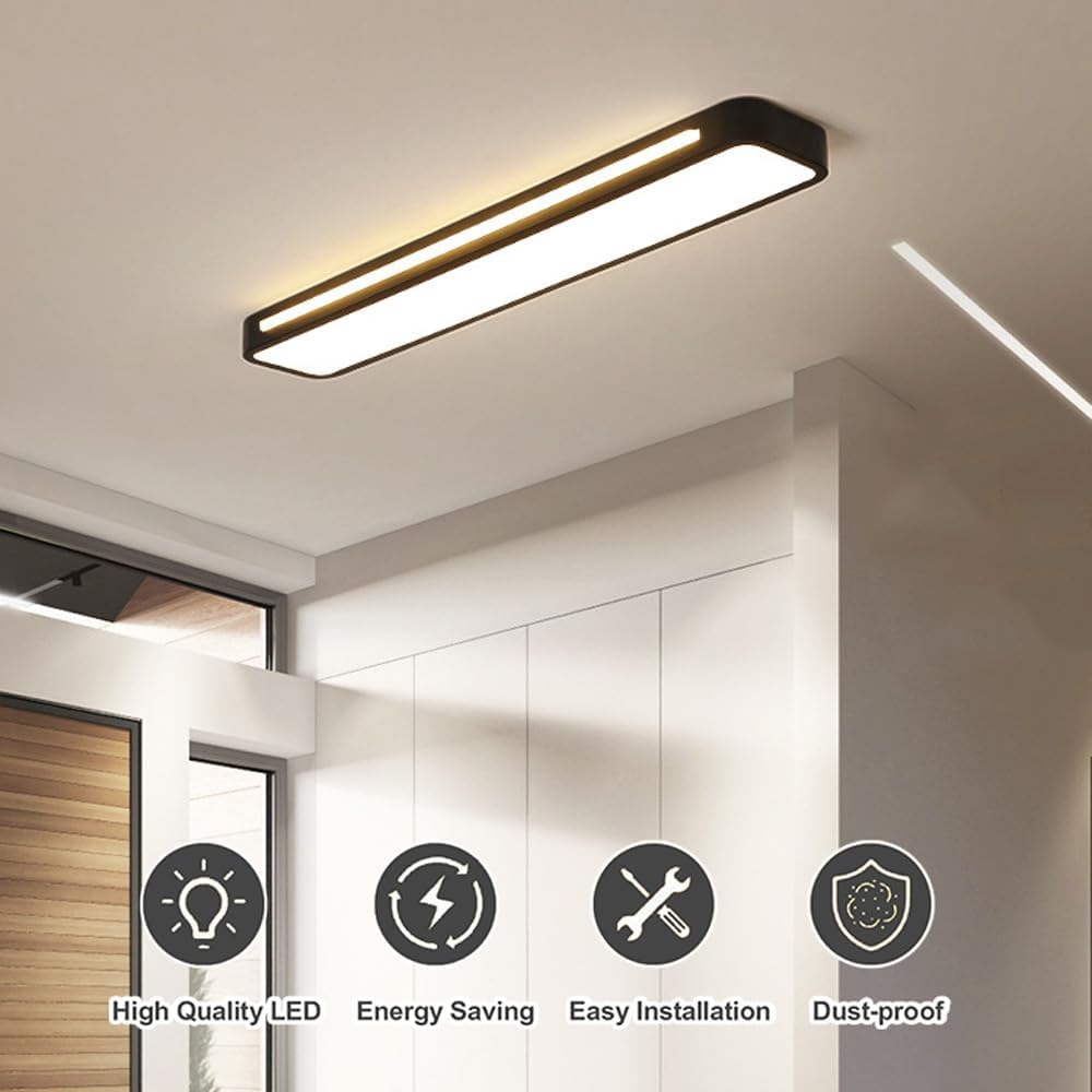 Nordelio – Minimalistische LED plafondlamp – Scandinavisch lang design