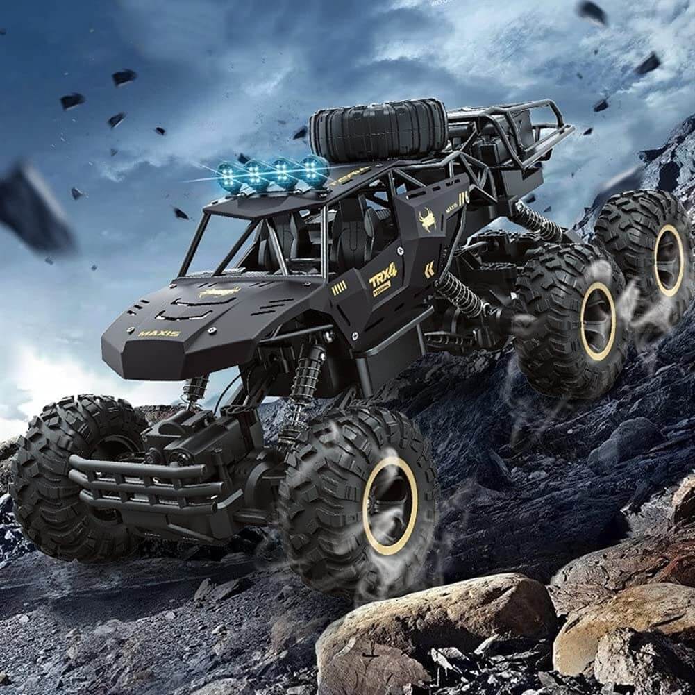TerraX – RC-monstertruck 6WD met LED & 52 km/u – voor offroadfans
