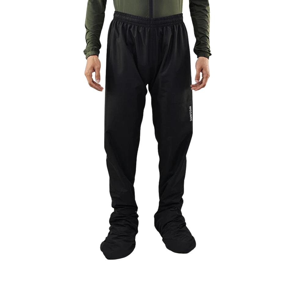 Waterproof Men's Motorcycle Raincoat with Reflectors, Black/Green, S-XXXL
