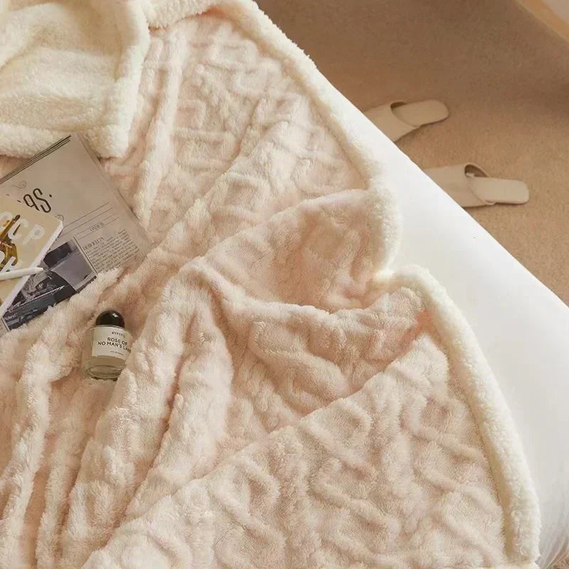 WarmWool – Cozy winter blanket made of lambswool and fleece
