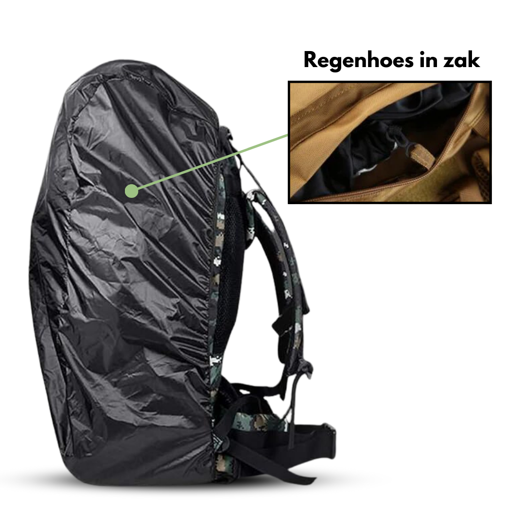 Outdoor Backpack 70L – Waterbestendige Rugzak voor Trekking & Reizen