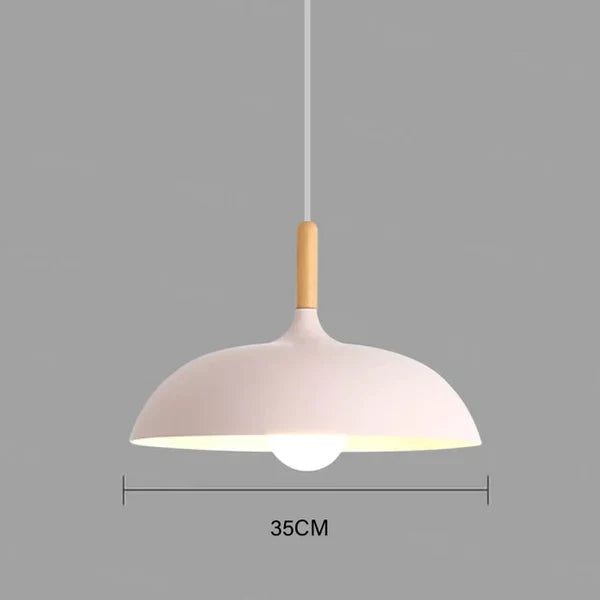 ScandiLuxe – Lámpara de techo de roble escandinavo LED – Interior moderno