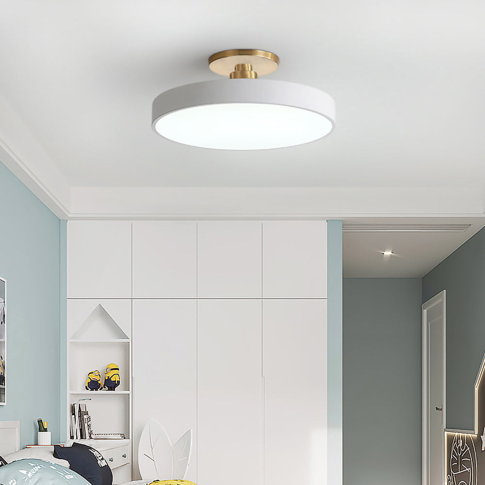 Acrion – Round LED ceiling lamp – Semi flush modern design