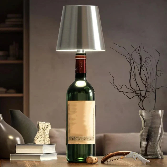 GlowBottle – Portable LED bottle lamp with touch control and dimming function