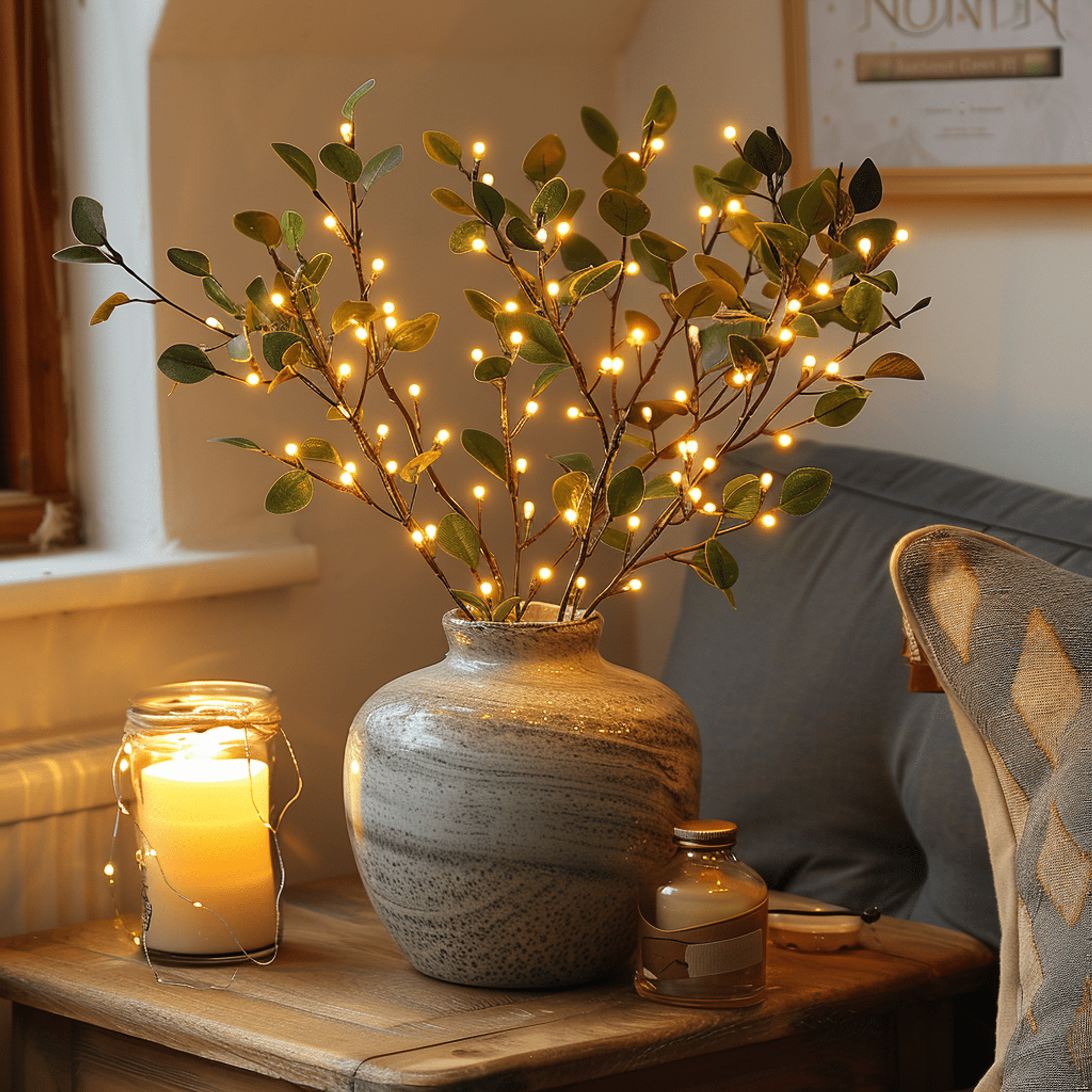 Luminara - Feeënlicht Olijftak – 120 LED’s Warm Wit