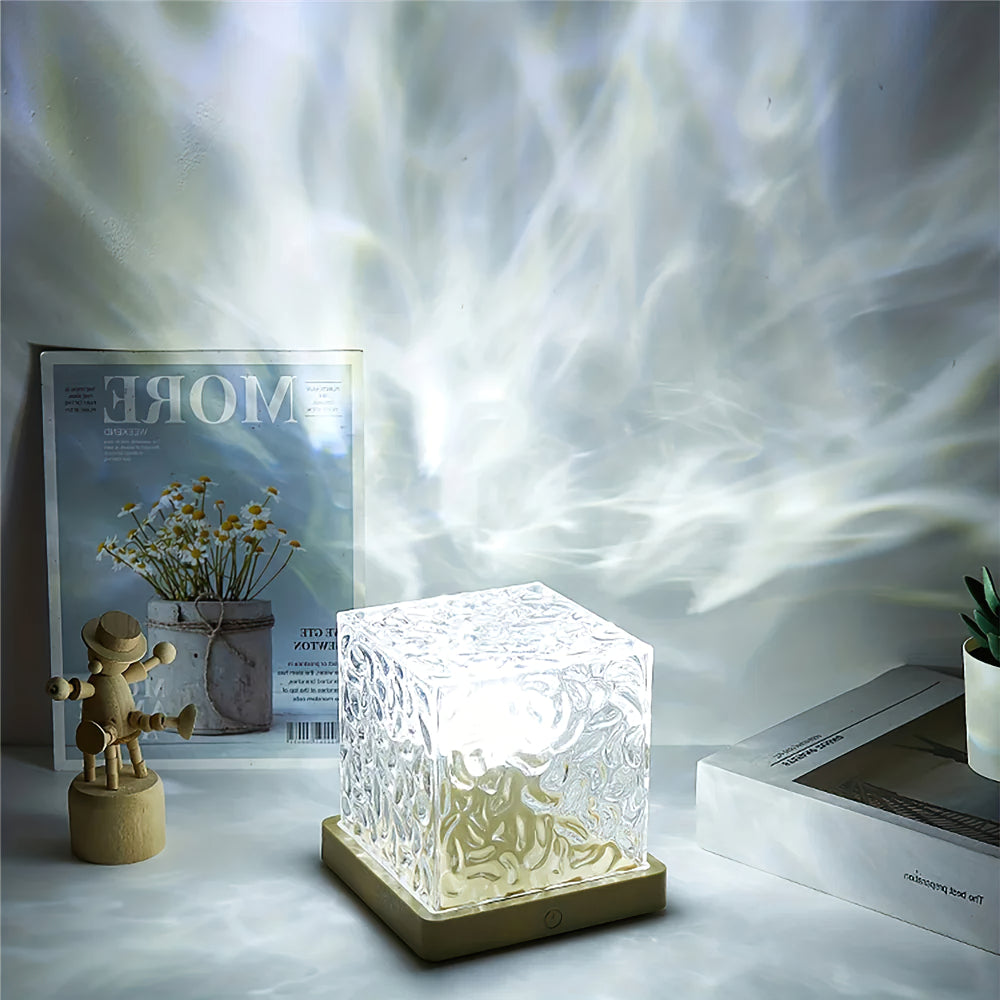 Melzano Dynamic LED Water Ripple Table Lamp 16 Colors