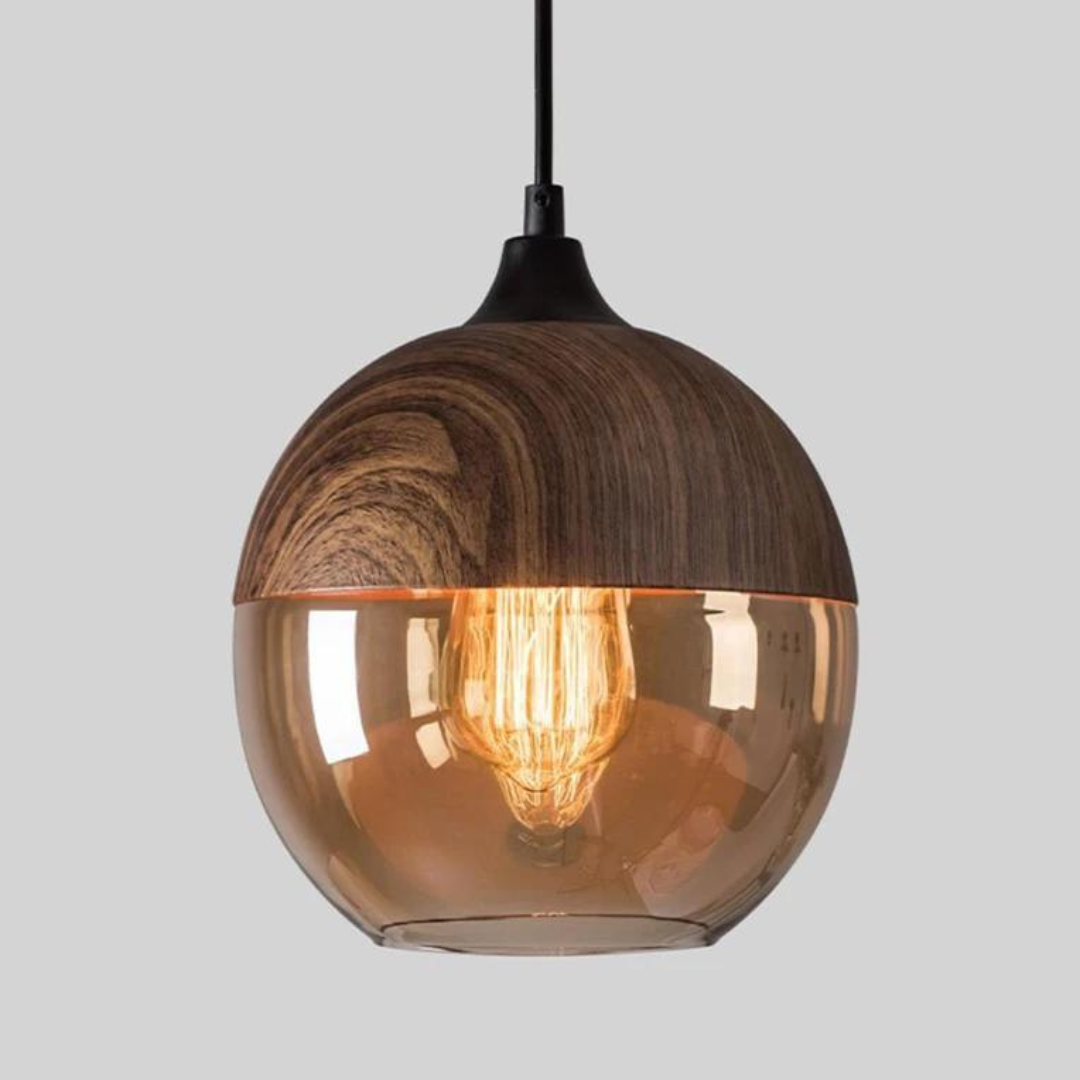NordLuna Plafondlamp – Stijlvolle Scandinavische Houten Deckenleuchte voor Warme en Moderne Interieurs