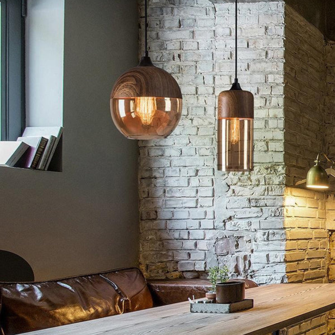 NordLuna Plafondlamp – Stijlvolle Scandinavische Houten Deckenleuchte voor Warme en Moderne Interieurs