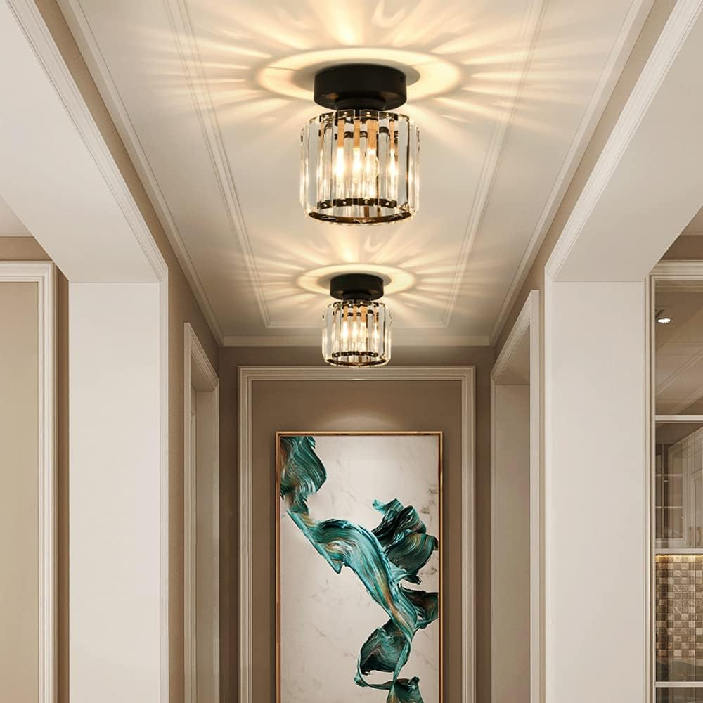 Bravura – Moderne flush plafondlamp – 1-lichts zwart design